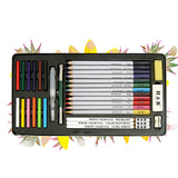Ensemble de peinture 32 pièces stylo charbon de bois blanc soluble dans l'eau ensemble de crayons de couleur peinture fine ar