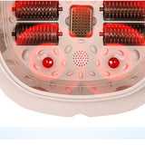 TD® Bain de pieds avec massage  8 rouleaux de massage  Chauffage électrique  Irradiation par lumière rouge Avec bulles Masseur de pi