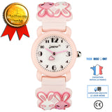 TD® Montre pour enfants lapin dessin animé étanche montre à Quartz Silicone gelée bracelet montre enfants montre pour enfants