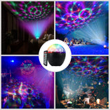 INN® Boule de lumière portable 16 couleurs avec télécommande Lampe disco LED Bluetooth 4W Flash lumineux Eclairage de scène soirée