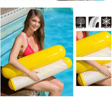 TD® Canapé inclinable à eau adulte rangée flottante piscine adulte piscine lit flottant gonflable coussin flottant lit d'air de nata