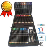 Ensemble d'apprentissage emballage à fermeture éclair peinture papeterie plomb multicolore 78 pièces de crayon de couleur sol