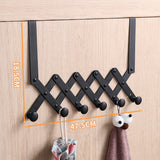 Crochet derrière la porte Crochet télescopique derrière la porte Crochet de garde-robe Crochet de rangée mural Cintre sans po