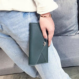 TD® Portefeuille Femmes Mode Amour Décoration Long Titulaire de la Carte Porte-Monnaie Forme d'Enveloppe Détail Doré Pointe