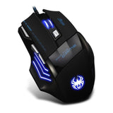 TD® Souris Gaming sans fil Réglable Personnalisable Filaire Détection Optique Apparence Gaming Lumière RGB Grande Qualité fonctionne