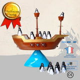 TD® Jeu Équilibrage Pingouins Bateau Pirates/ Jeu de Société/Jeu de Table/ Jouet Enfant Adulte Bar/ Habileté