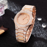 Coffret cadeau dames montre exagérée coffret cadeau magnifique bracelet strass collier 3 pièces coffret cadeau montre à quart