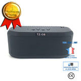 TD® Mini bluetooth audio modèle de caméra classique haut-parleur subwoofer carte d'ordinateur portable sans fil lumière LED clignota
