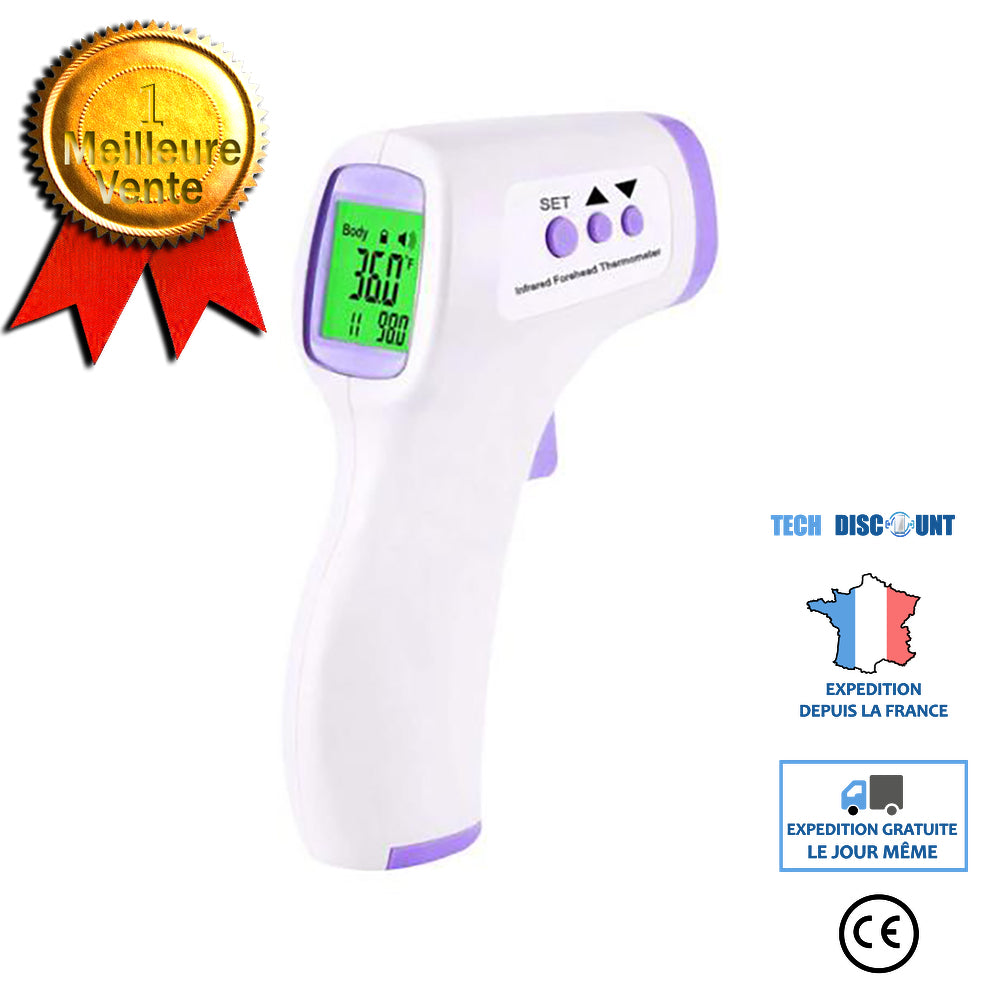 TD® Thermomètre frontal Thermomètre infrarouge sans contact Thermomètre portable Thermomètre électronique Thermomètre