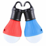 TD® Lot de 2 Lampe de camping éclairage extérieur randonnée tente mode de commutation lumière LED alimentation 3 piles AAA bleu roug