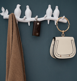 Patère crochet créativité derrière porte oiseau crochet cintre patère sans couture tenture murale vêtements patère blanc sac