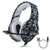 TD® Casque Gaming pour PS4 Xbox one S Camouflage Casque Gamer Micro Antibruit Stéréo Contrôle Volume Microphone Réglable Ordinateur