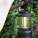 TD® Lampe de cheval de charge rétro Camping en plein air Lampe de tente portable étanche avec éclairage audio Bluetooth