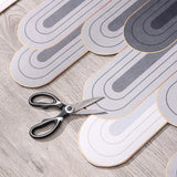 TD® Le tapis en cuir d'entrée sans frottement peut être coupé imperméable et antidérapant salon tapis de sol minimaliste moderne mai