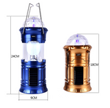 TD® Lumière de tente solaire colorée multifonctionnelle à LED