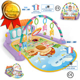 TD® tapis aire d'éveil Support musical bébé fille garçon chansons jouets jardin enchanté naissance piano miroir suspendu haute quali