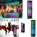 TD® Haut parleur Bluetooth sans fil audio appel LED extérieur lumière enceinte appareils électronique musique sons grande puissance