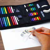 26 pièces d'ensemble de plomb de couleur sans bois, ensemble plomb de couleur soluble dans l'eau, outils peinture et de color