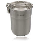TD® 304 acier inoxydable tasse Camping en plein air pratique tasse à café 1L lumière vapeur poignée pliante Camping tasse à eau