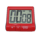 TD® Grand écran d'affichage minuterie de cuisine numérique laboratoire chronomètre sangle aimant support minuterie électronique roug