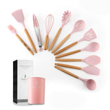 TD® Lot Ustensiles,11 à 13 pièces Silicone ensemble d'ustensiles de cuisine ustensiles de cuisine spatule - Type 12-Pcs kitchen set