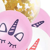 TD® 15 pièces de ballons 12 pouces confetis latex licorne - Paillettes ballon rose multiples décorations d'anniversaire Mariage Fête