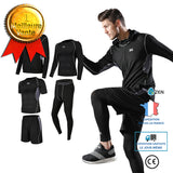 Combinaisons de sport de course, vêtements de fitness décontractés pour hommes, shorts de sport, collants à séchage rapide,vê