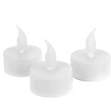 TD® Lot de 12 bougies Chauffe Plat LED Blanc/ Décoration Festif Romantique