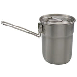 TD® 304 acier inoxydable tasse Camping en plein air pratique tasse à café 1L lumière vapeur poignée pliante Camping tasse à eau