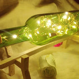 TD® Guirlande lumineuse LED 1M 10LED 2M 20LEDs avec bouchon de bouteille pour verre artisanat  - Modèle: WHITE 1M