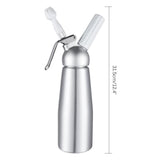 TD® Siphon à Chantilly Professionnel Mousse crème aluminium 500 ml chaud ou froid pack 3 douilles cuisine recette mousse chantilly