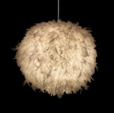 TD® Décoration de chambre à coucher salle d'exposition personnalité mode simple blanc rose rose rouge plume boule éclairage lustre