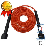 TD® Accessoires Fitness - Musculation,2020 nouvelle corde à sauter corde à sauter adulte longue Nylon en plastique poignées -noir