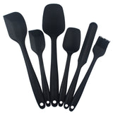 TD® Lot de 6 ustensiles de cuisine en silicone, ensemble de ustensiles pour la pâtisserie, accesoire pour la cuisson gâteau, spatule