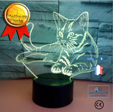 TD® xm12947-3D Veilleuse Abstrait Cercle Amour Noeud Ampoule 3D 3D Lumière Illusion Holographique 7 Changement De Couleur Lu