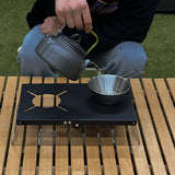 TD® Table de camping table d'isolation thermique en alliage d'aluminium petite table multifonctionnelle pliante portable extérieure