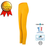 Pantalons de yoga pantalons de fitness skinny jaune pantalons sport respirants taille haute levage des hanches moulant sans c