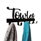 Cintre en fer forgé porte-serviettes salle de bain patère porte-manteau mural support de rangement sans clou cintre tenture m