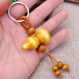 TD® G6 porte-clés anneau acajou voiture porte-clés pendentif en bois sûr gourde accessoires décoratifs
