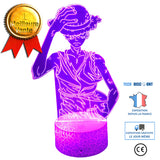 TD® One Piece série périphérique 3d crack touch télécommande comme cadeau créatif décoration usb alimenté matériel acrylique veilleu