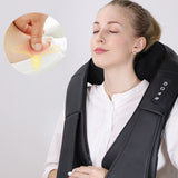 TD® Châle de massage pétrissage châle de massage masseur de colonne cervicale maison électrique cou taille jambe compresse chaude