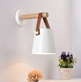 TD® Applique Murale Led En Bois Lit Lampe De Chevet Veilleuse Moderne Abat-jour Nordic Home Decor (blanc) - 249954 Blanc