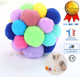TD® Balle Jouet pour chat pour animaux domestiques coloré attraction pour animaux de compagnie pattes chien solide jouer lancer cour