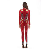 TD® Halloween decoration costume de scène de personnage de cosplay de film nouveau costume de combat combinaison imprimée taille L