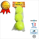 3 packs de balles de tennis, haute élasticité et résistance au jeu sans standard