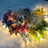 TD® Guirlande Lumineuse LED Couleur papillon Décoration Extérieure Intérieure - Chargement USB