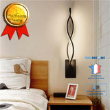 TD® GOGOLOVING LED Applique Murale Luminaire,Forme Spirale Vague,Noir,16w, Blanc