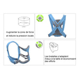 TD® Sangle de transport pour bébé porte-bébé multifonctionnel à Double épaule peut être utilisé à l'extérieur tabouret de taille ava