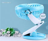 TD® Ventilateur portable silencieux rechargeable usb puissant vitesse été chaleur air bureau maison à clip stable solide petit