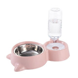 Amovible chat de compagnie coin gamelle pour chien distributeur d'eau en plastique bol à boire animaux fournitures a